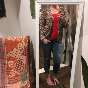 Old Navy Leopard Print Cardigan